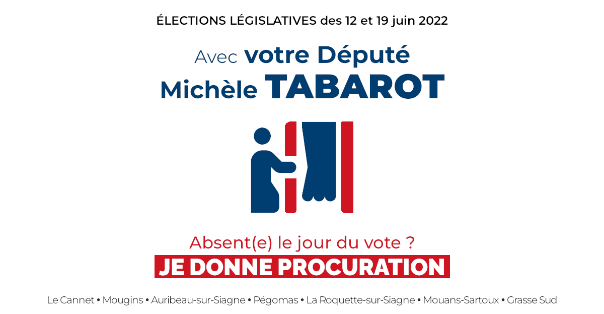 Donner procuration de vote aux élections législatives des 12 et 19 juin 2022