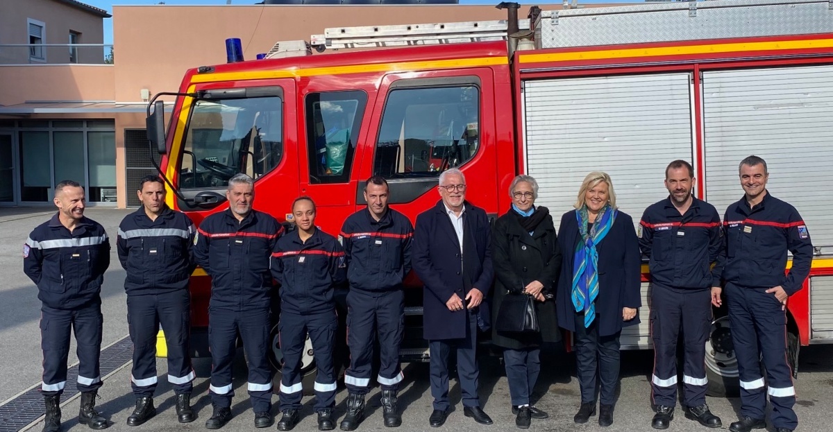 Échanges avec les Sapeurs-Pompiers du Centre d'Incendie et de Secours de Mougins