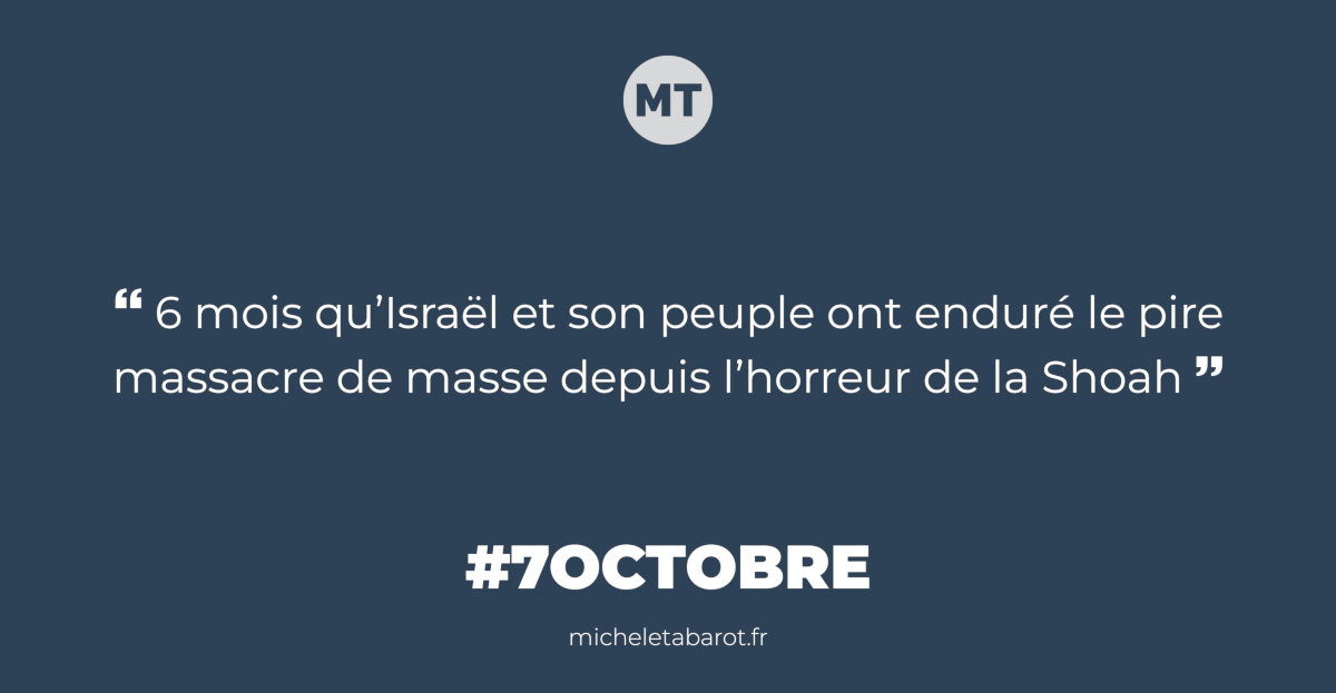 Six mois qu’Israël a enduré le pire massacre de masse depuis l’horreur de la Shoah