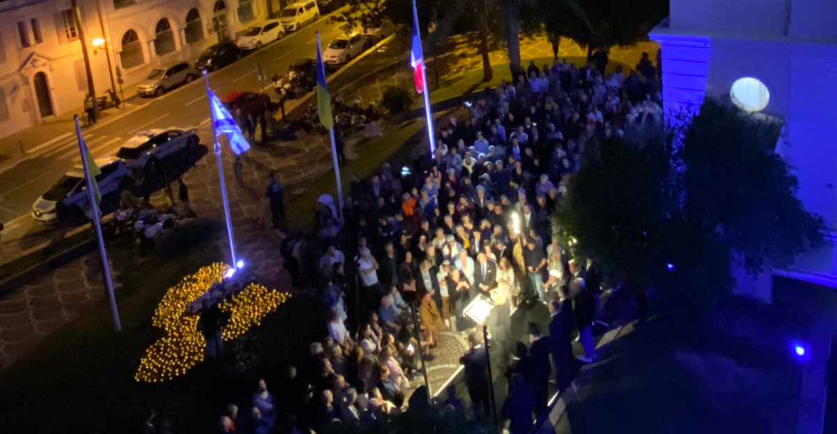 Rassemblement au Cannet en hommage aux victimes des attaques terroristes du Hamas contre Israël